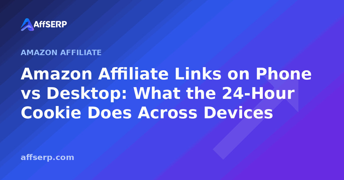 Amazon Affiliate Links on Phone vs Desktop: What the 24-Hour Cookie Does Across Devices